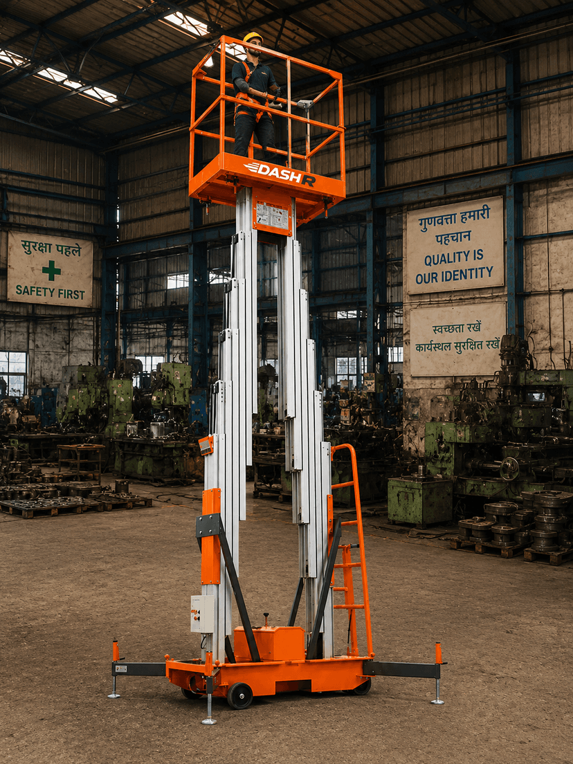 Aluminium Double Mast Aerial Work Platform